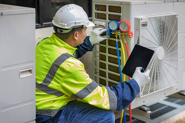 Professional Hvac technician working in West Point, UT